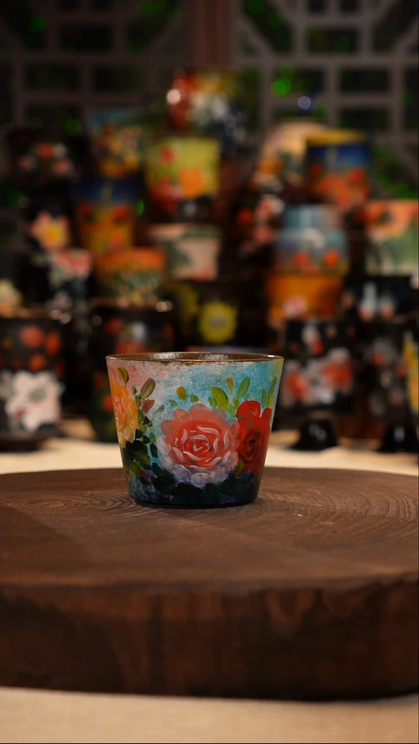 油画   釉下彩   杯子
