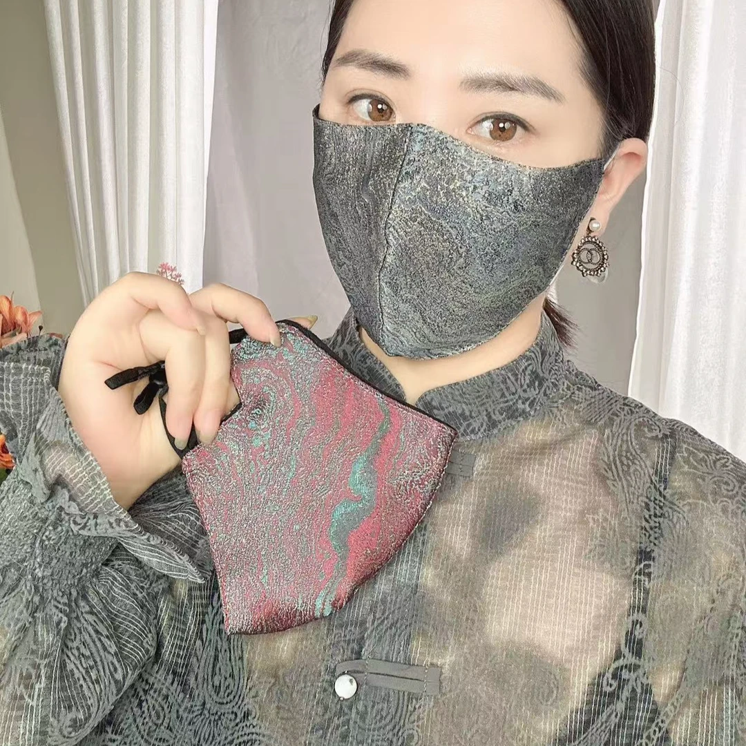 欧奉秋冬季新款波浪纹保暖女士口罩防尘防风保暖面罩亲肤透气