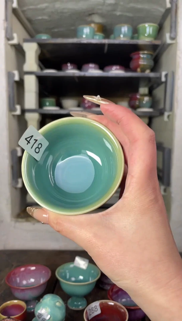 【闪购商品】摆件钧瓷手工茶器窑变