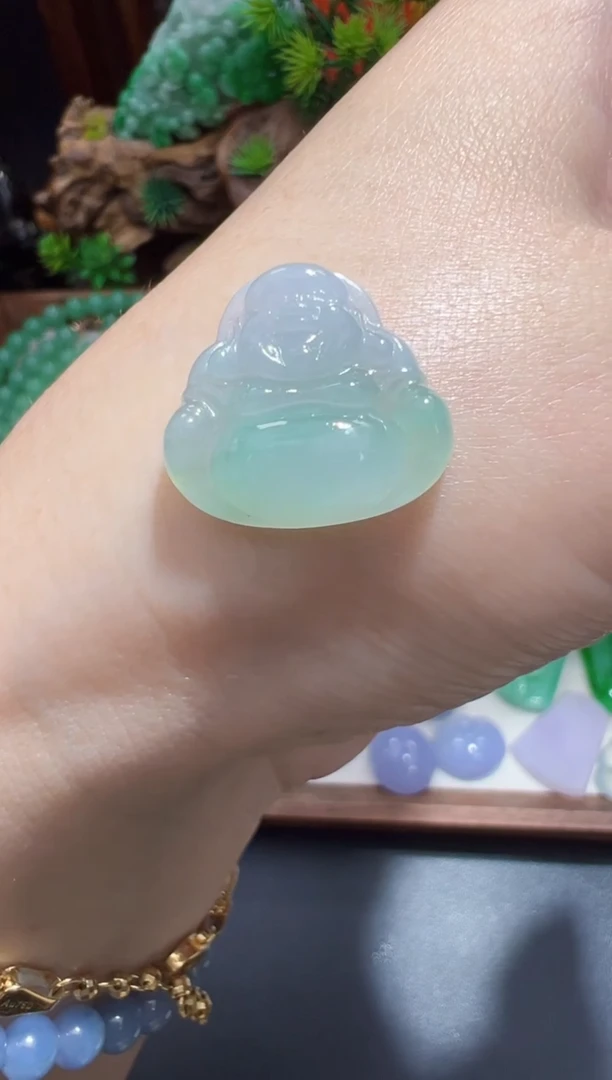 未镶嵌定制翡翠17*18.3*4.9佛公