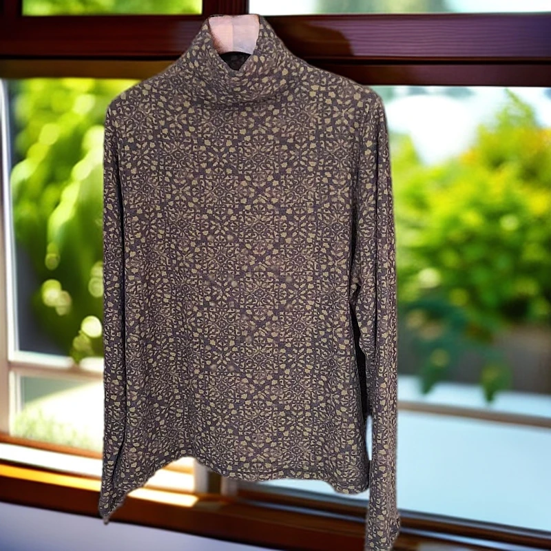 荼35903磨毛加厚弹力花色打底衫百搭