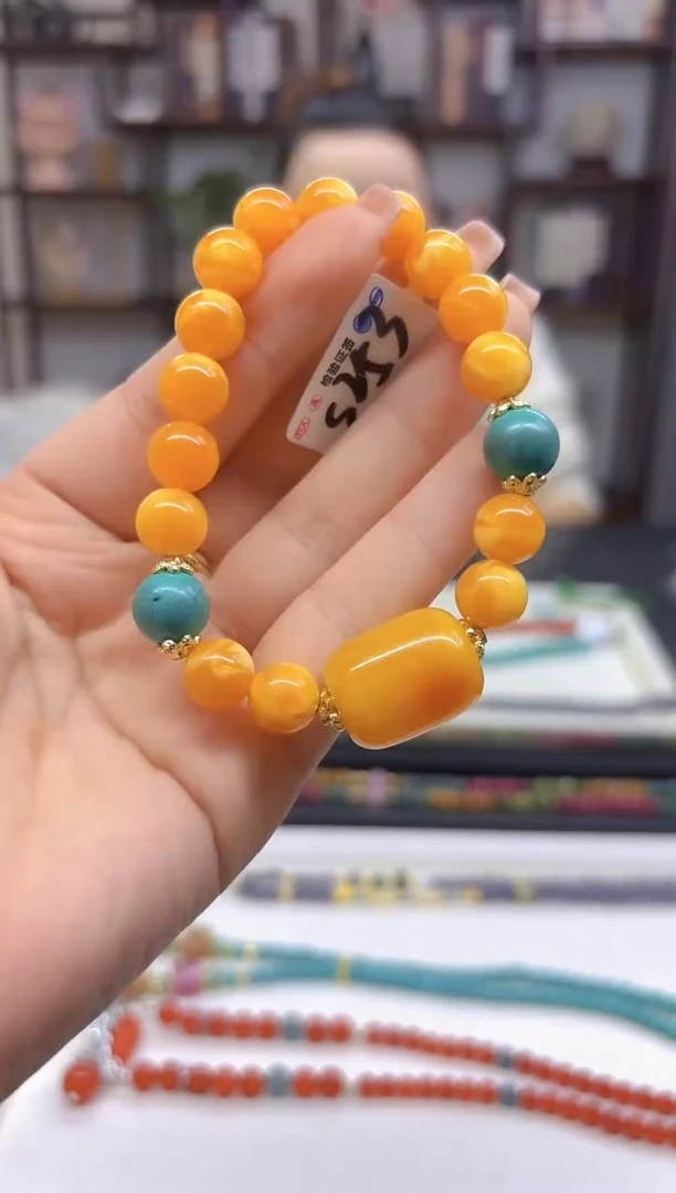 【闪购商品】蜜蜡手链未镶嵌DIIY款S253