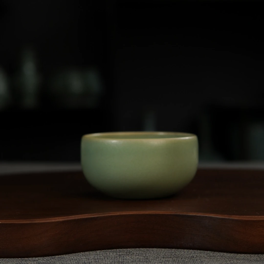 汝瓷禅定杯手工高档茶杯复古主人杯单杯品茗杯原矿汝窑