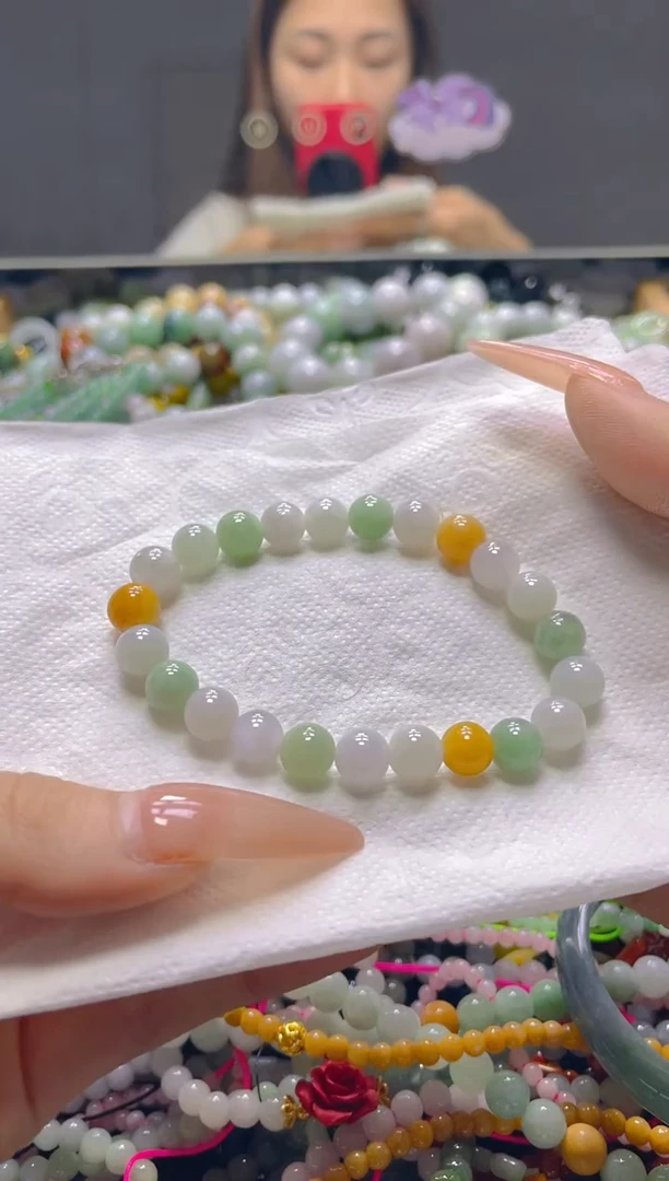 颈饰未镶嵌翡翠7MM