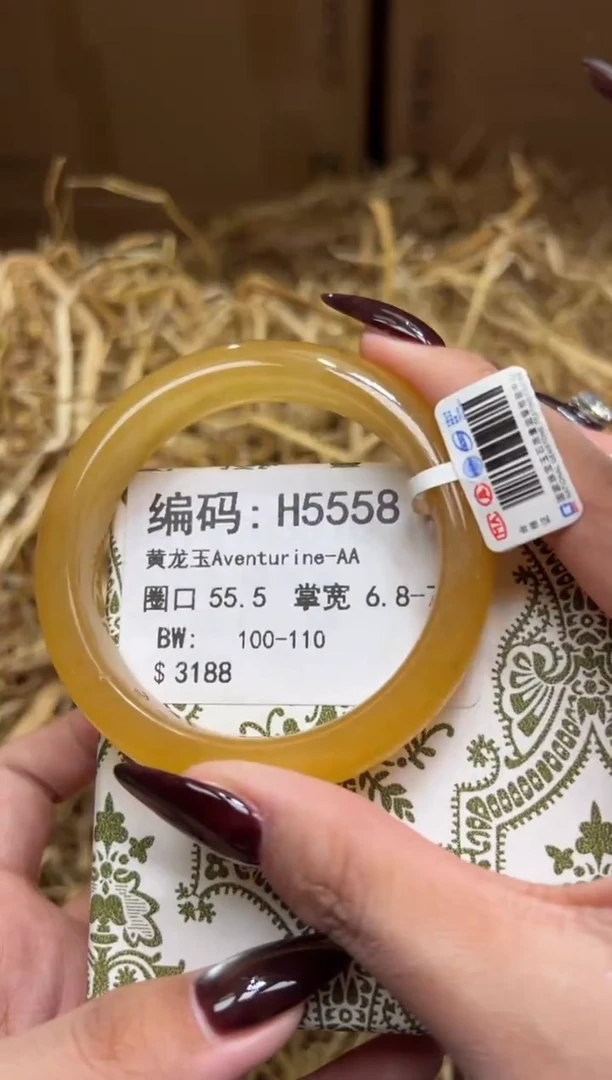 未镶嵌手镯石英质玉H5558
