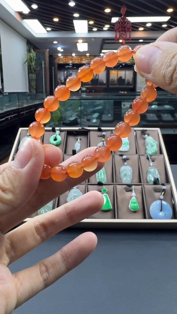 未镶嵌手串南红玛瑙手串