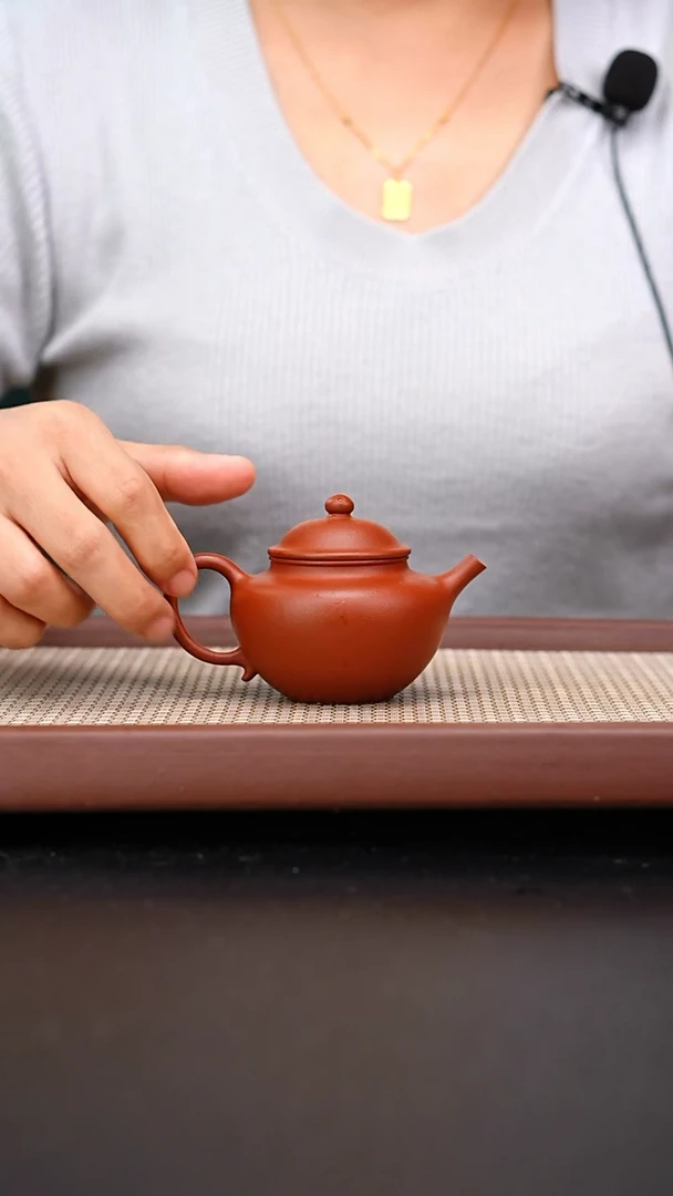 茶壶紫砂小煤窑朱泥古莲子