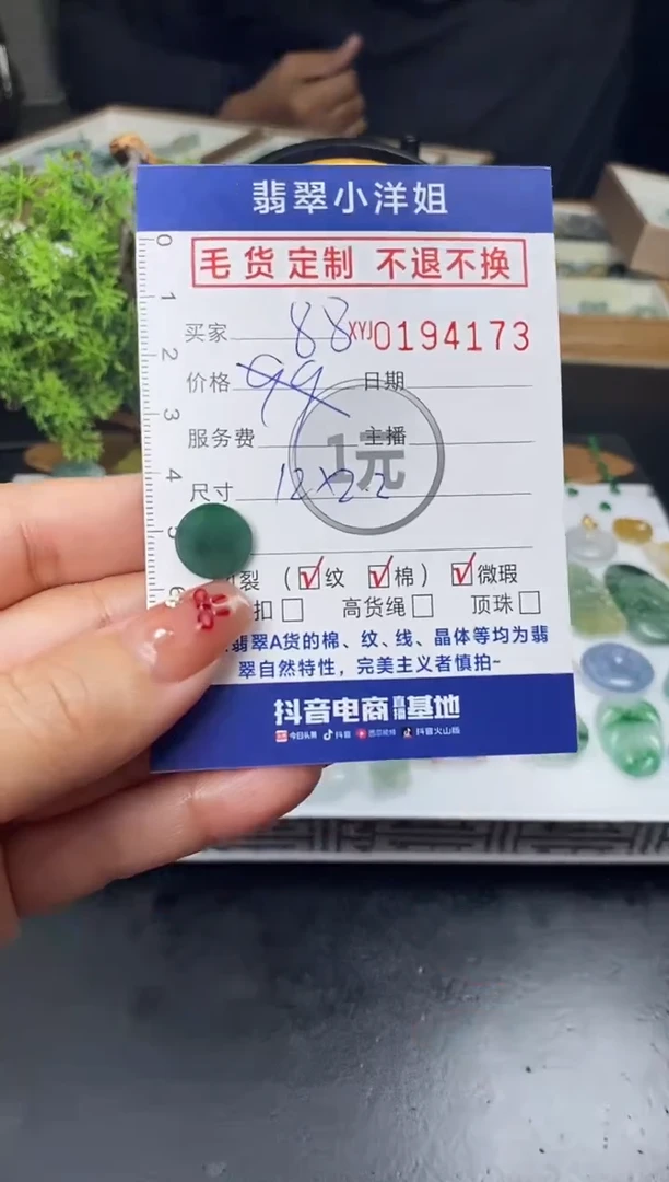 【闪购商品】定制翡翠未镶嵌毛货商品 不退换/4173