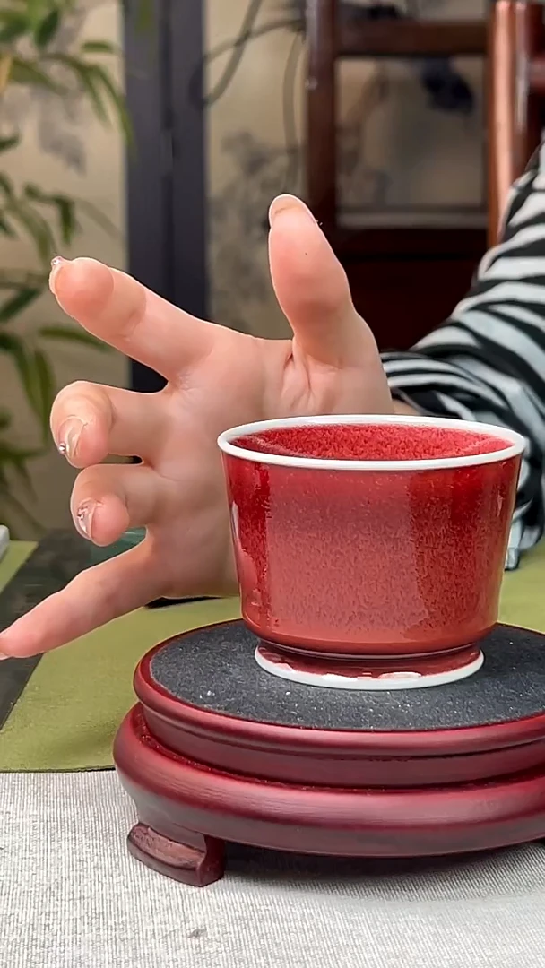 瓷片景德镇毛仔柴窑杯