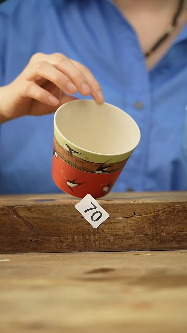 瓷片新品设计师手作款  手绘青花 虎城