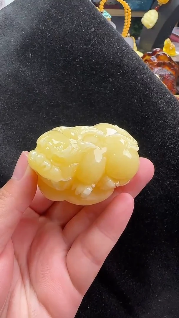 蜜蜡未镶嵌珠宝奇石天然蜜蜡吊坠