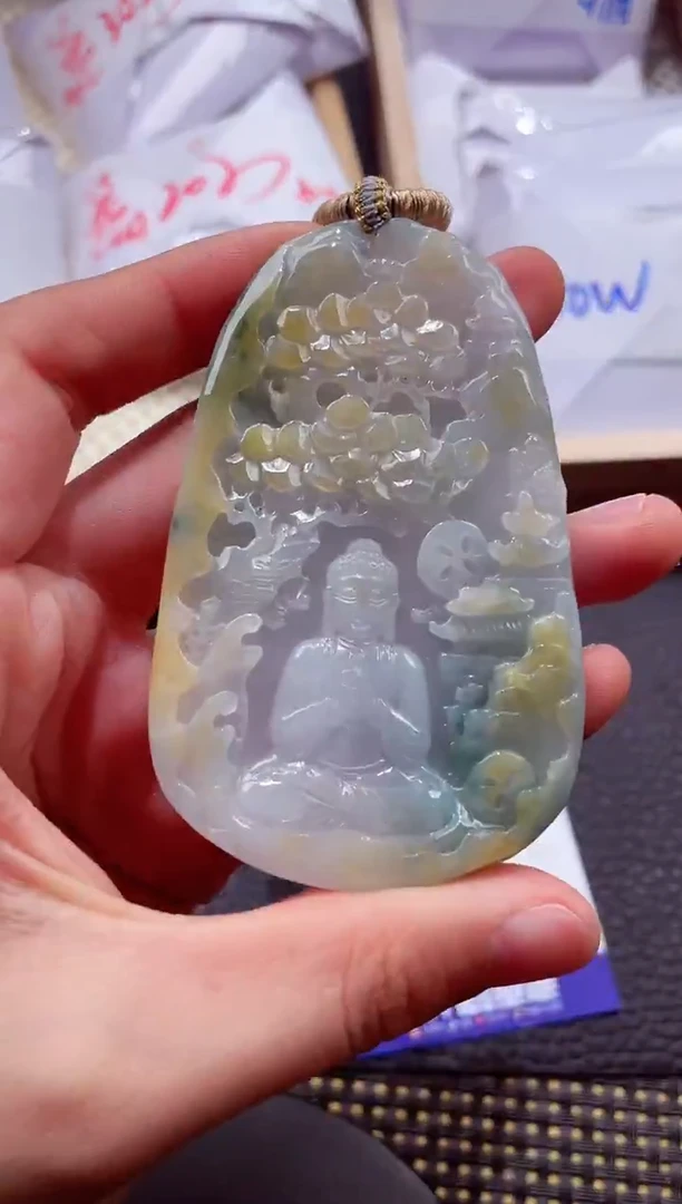 未镶嵌挂件翡翠000888 大日