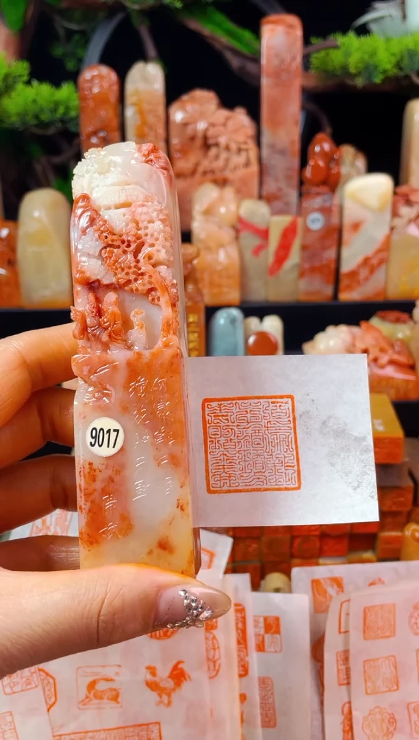 【闪购商品】寿山石印石手工篆刻《何处难忘酒琼花照玉壶》