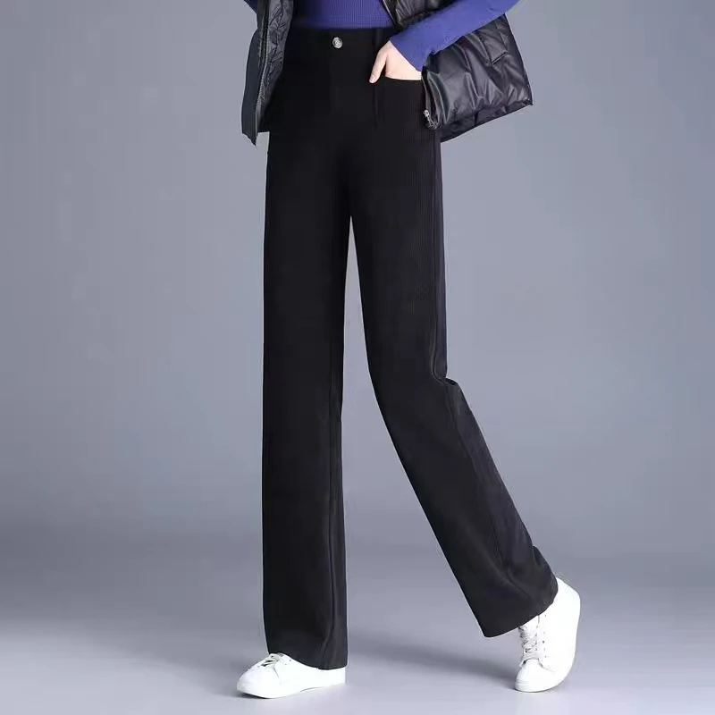 【静姐宠粉】直筒春季新款高腰垂感宽松显瘦窄版裤阔腿裤K205