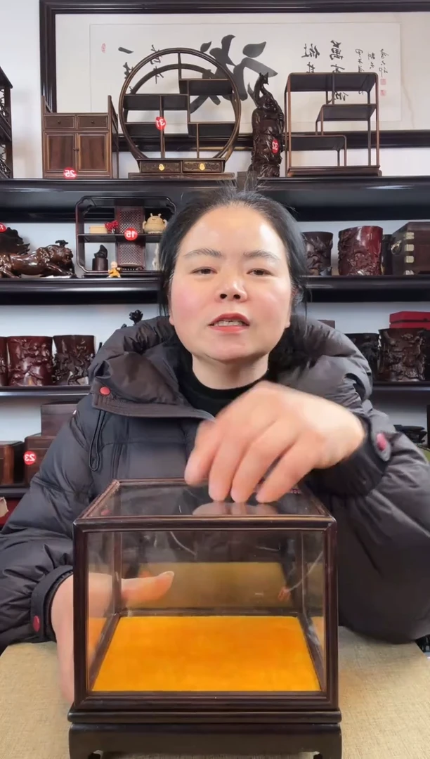 木老李红木工艺品1号玻璃罩