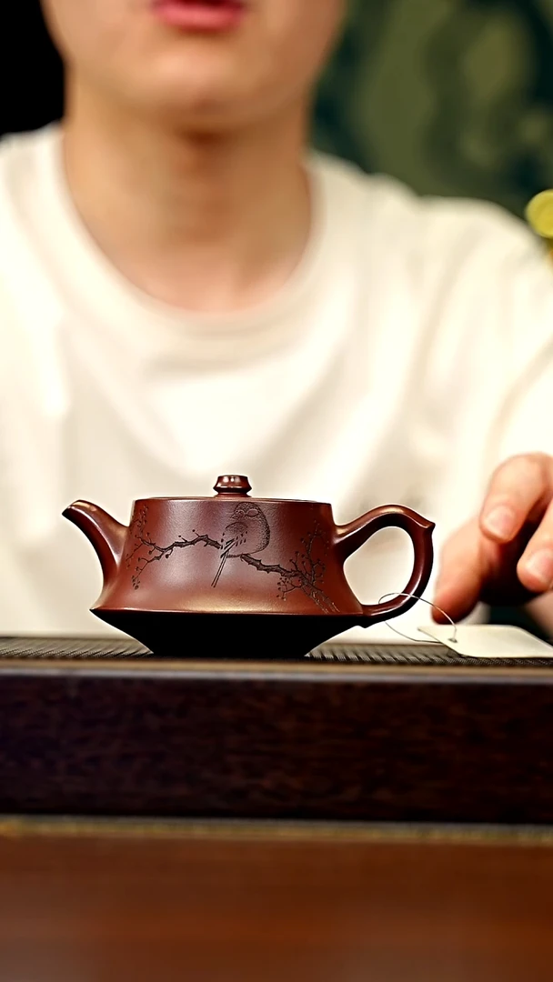茶壶紫砂宜兴原矿 手工 紫砂壶容量180CC