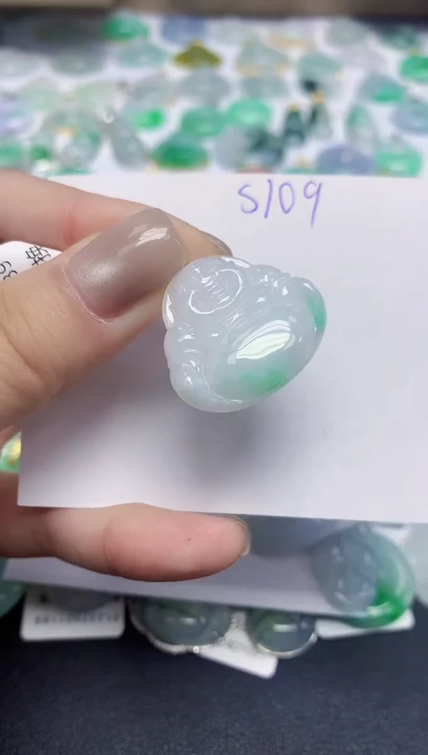 颈饰未镶嵌翡翠天然缅甸翡翠A货翡翠百元以上9元证书费自理