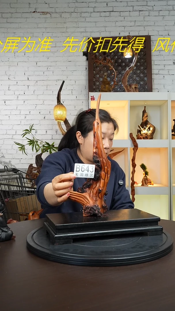 【闪购商品】木木艺云南黑果木小鸟