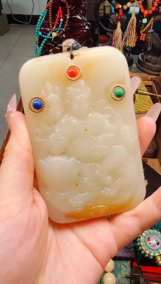 和田玉未镶嵌颈饰安哥精品精选链接a65