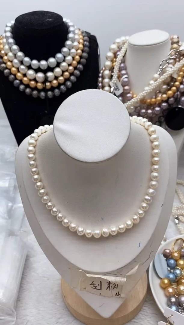 淡水珍珠钛钢颈饰14