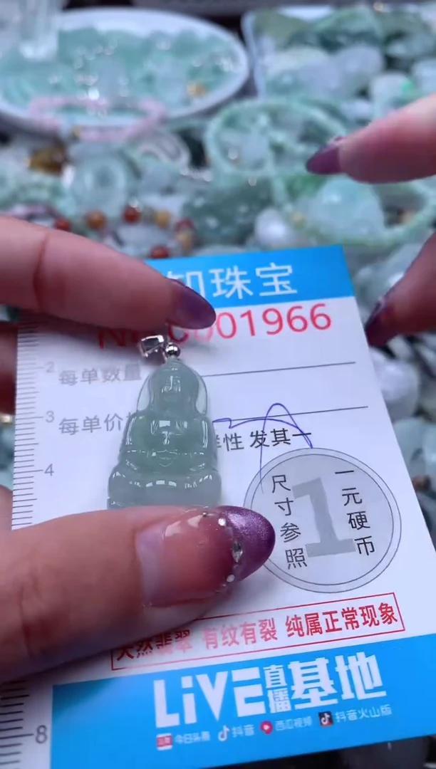 翡翠未镶嵌吊坠(不含链)1966