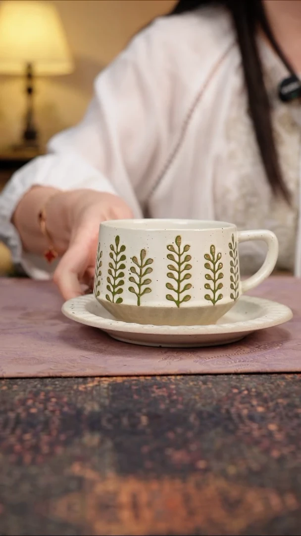 杯景德镇陶瓷杯碗柴烧多人