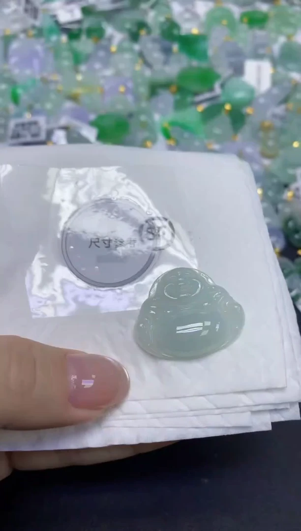 颈饰未镶嵌翡翠天然缅甸翡翠A货百元以上9元证书费自理