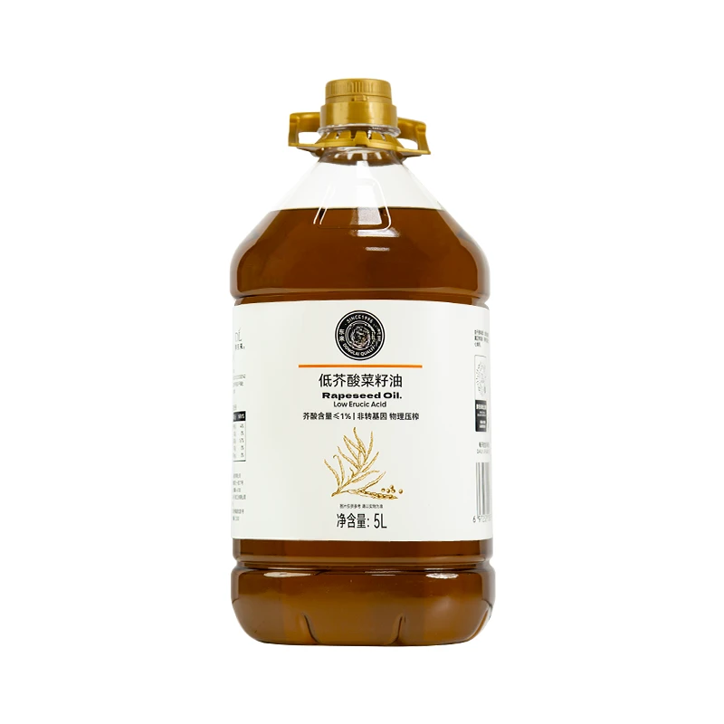 许昌靠谱超市代买一级压榨5升大桶家庭装低芥酸菜籽油纯正花生油