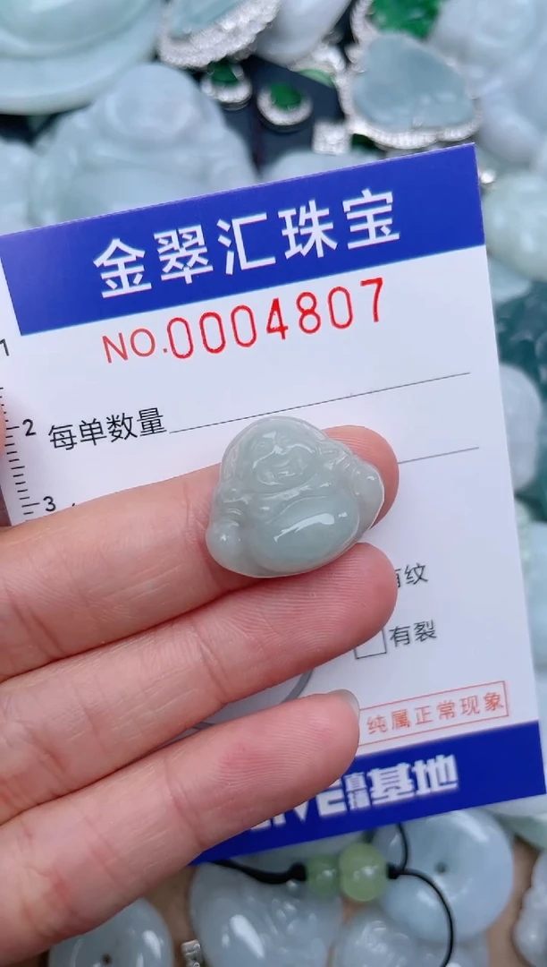 翡翠未镶嵌颈饰4807