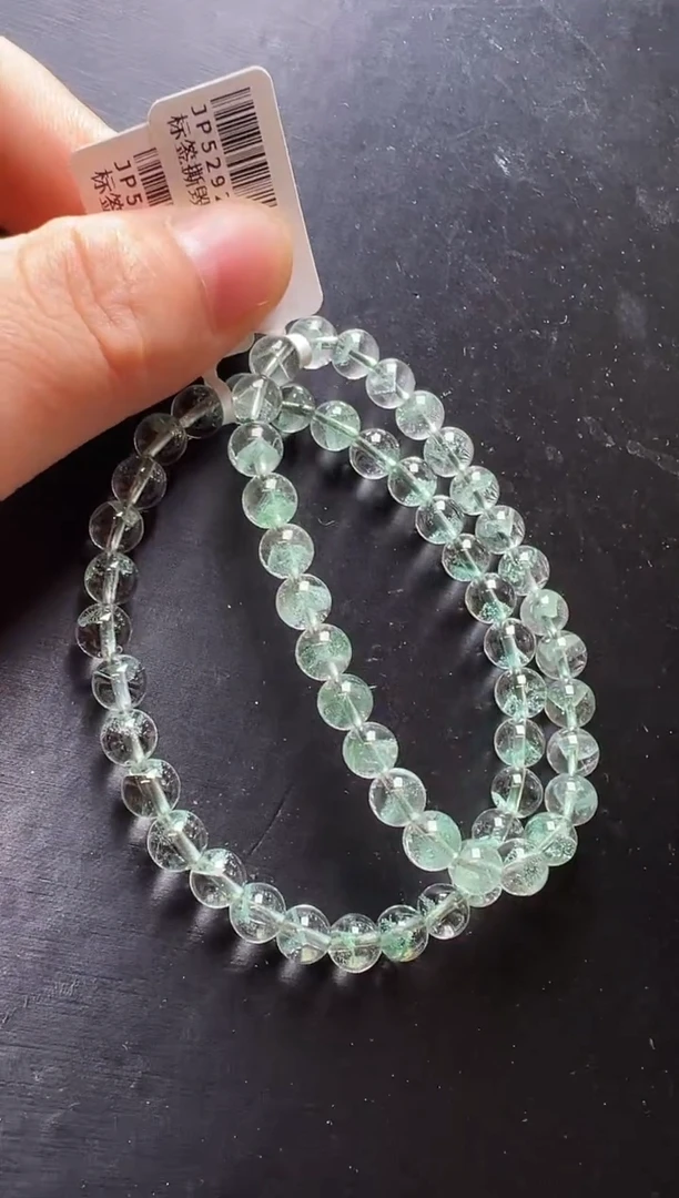 未镶嵌手串水晶翠幽灵手串6mm+ JP52926 多样性发一