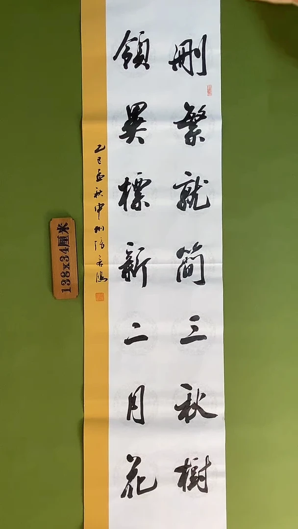 书法书法 张若鸿 尺寸138cm*34cm