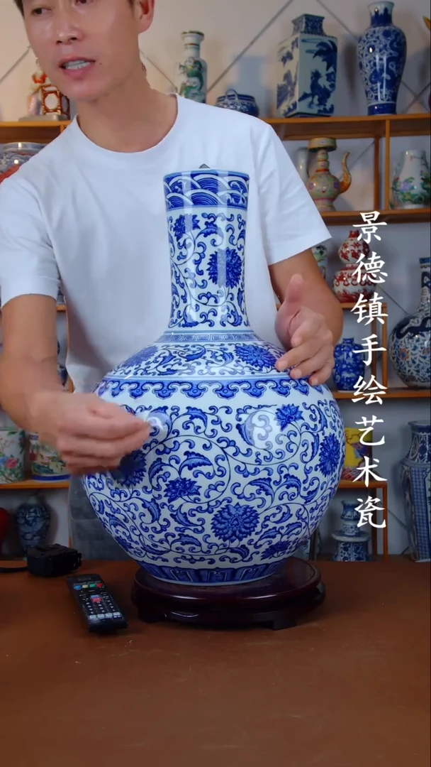 瓶景德镇手工手绘陶瓷摆件62