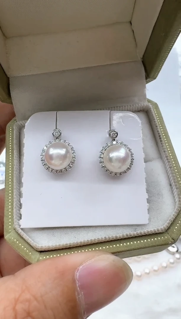 【闪购商品】海水珍珠耳饰银S925镶嵌清货