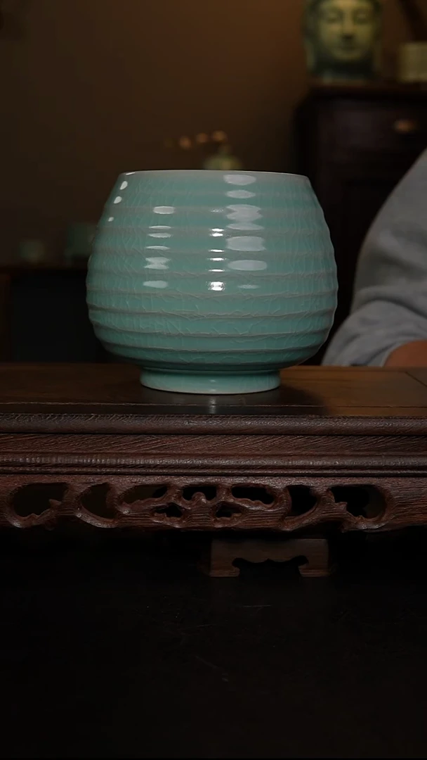 摆件仿古手工炫纹渣斗