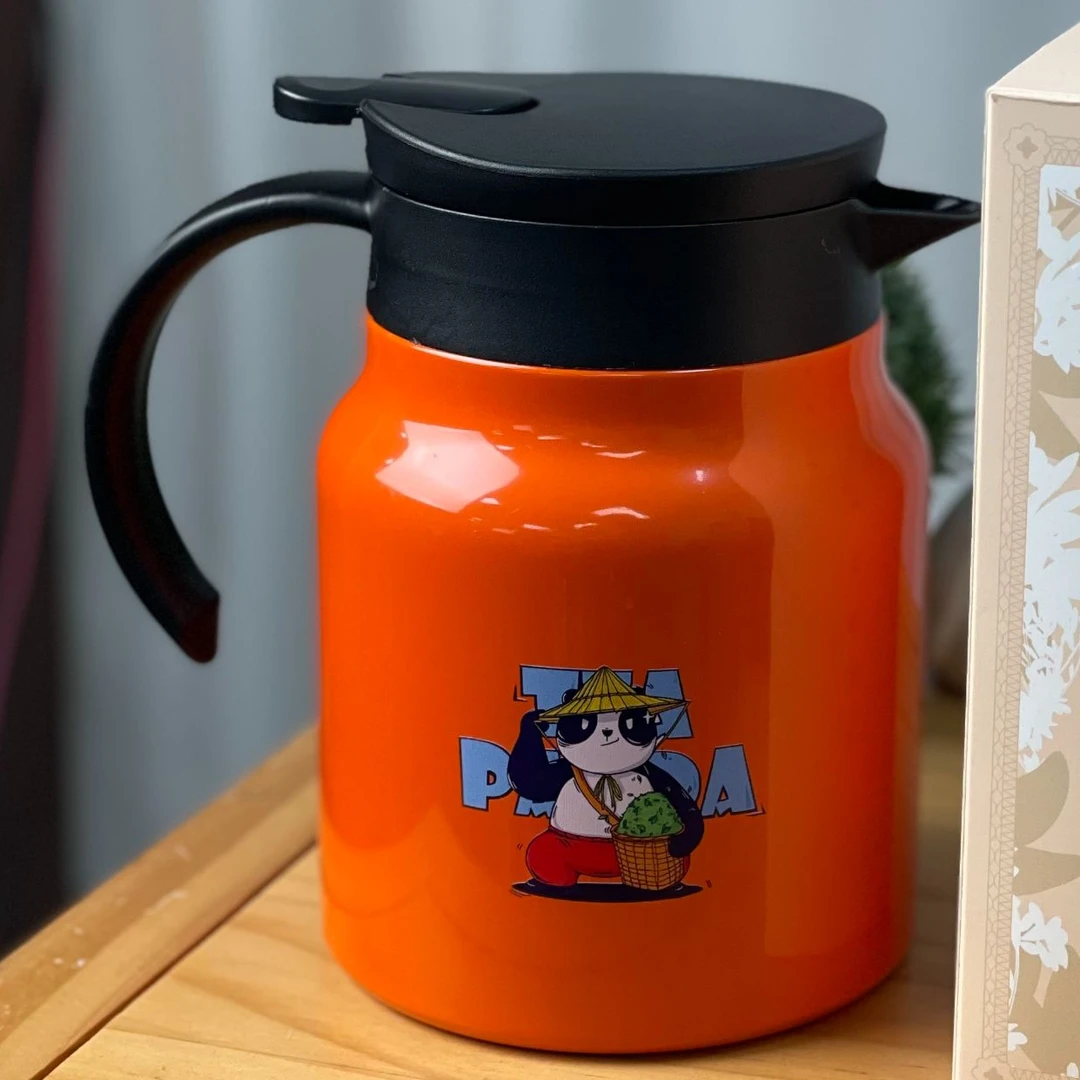 桂花白茶2016寿眉泡袋装30泡赠熊猫保温壶1000ml+扭扭杯