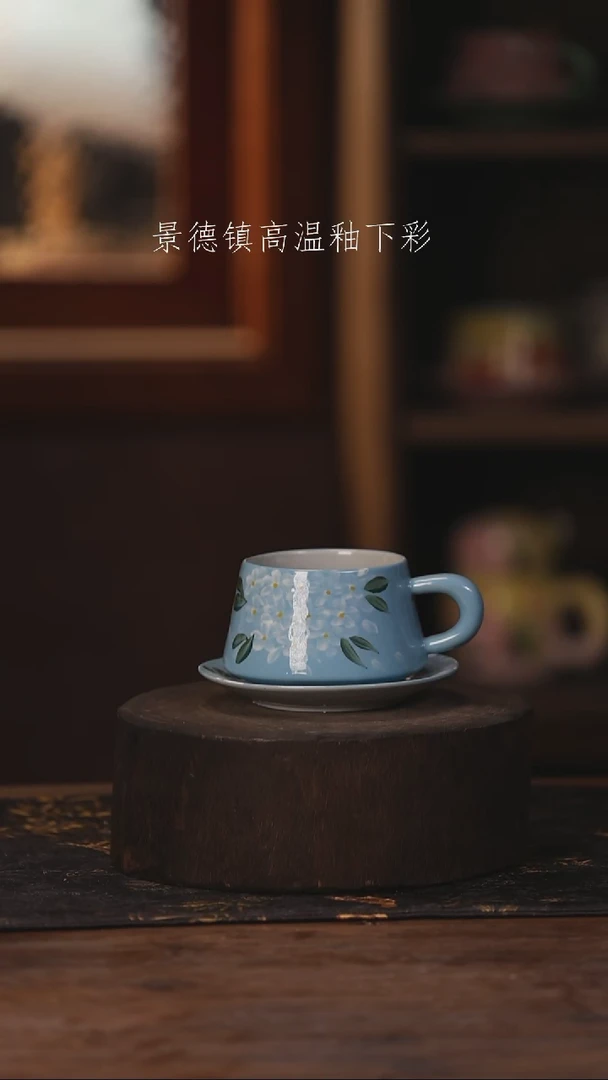 陶瓷景德镇高温釉下手绘陶瓷477