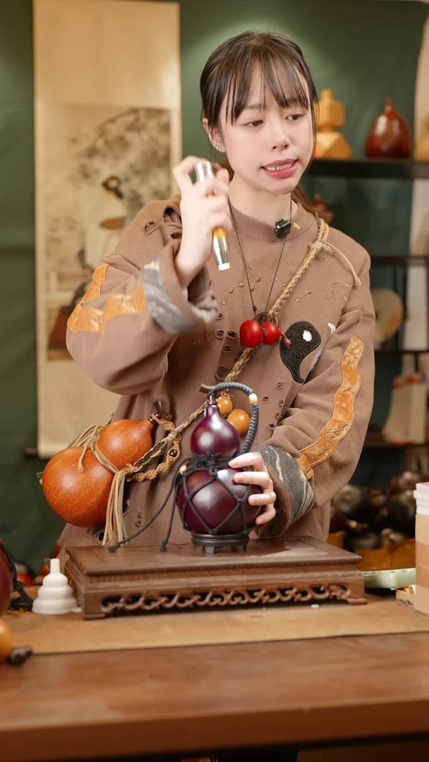 271号精品天然大漆酒葫芦一物一拍~