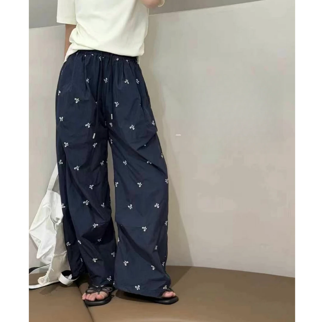 【haobaby】刺绣小蝴蝶结满绣休闲气球裤7531