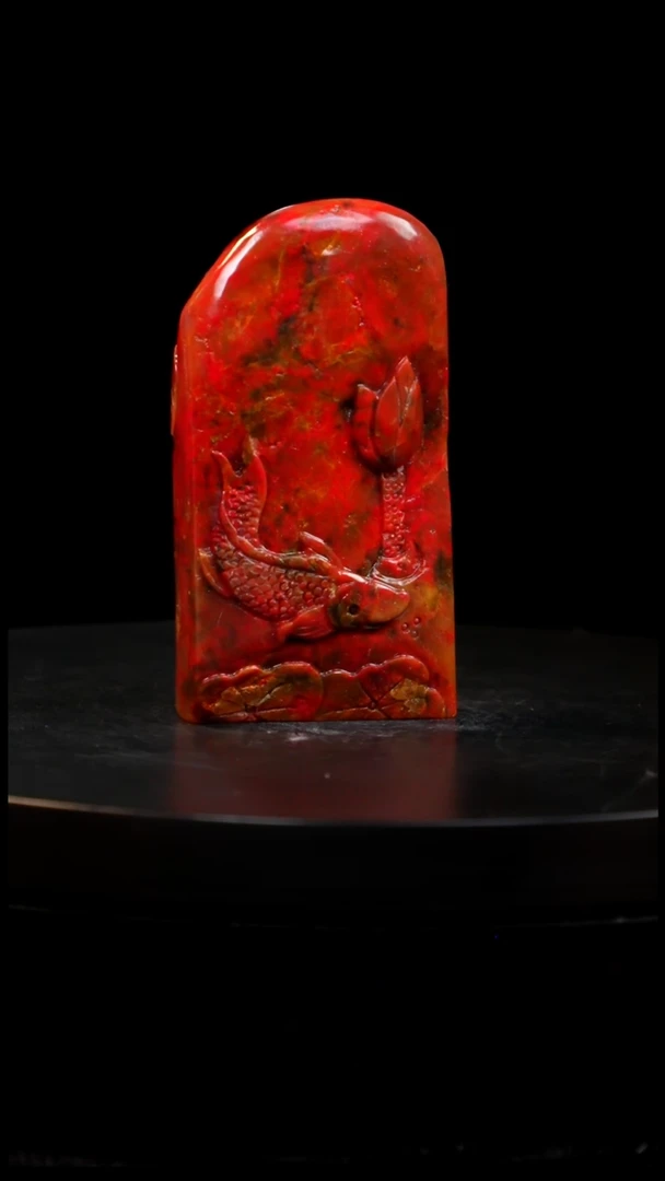鸡血石小红袍鸡血石旬阳