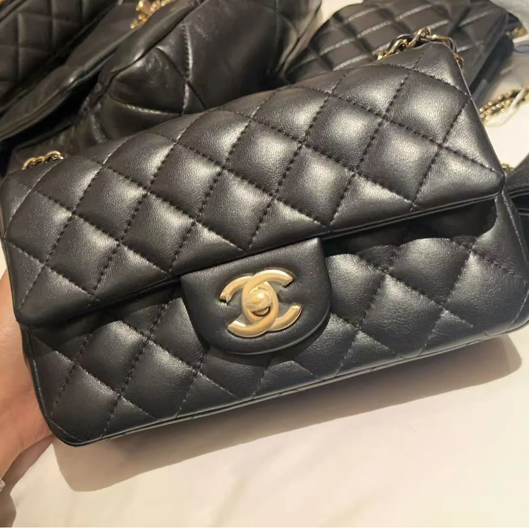99新 Chanel/香奈儿 壹臻包展/黑金大mini包/09160938