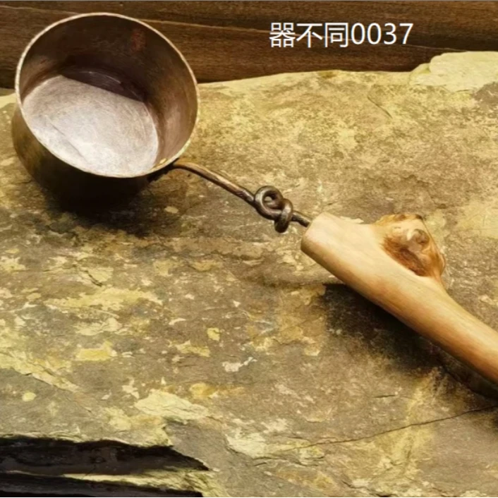 斋居 手打木柄紫铜勺-通用链接 实物为准(器不同0037)