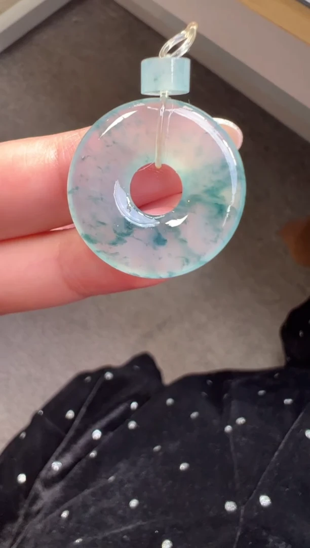 未镶嵌定制翡翠25.1*3.9甜甜圈