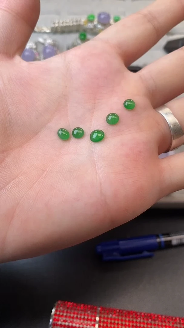 翡翠裸石天然翡翠裸石蛋面27