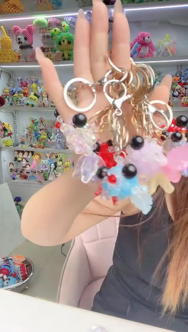 玻璃2335卡6华子大眼鱼材料包1套颜色混发