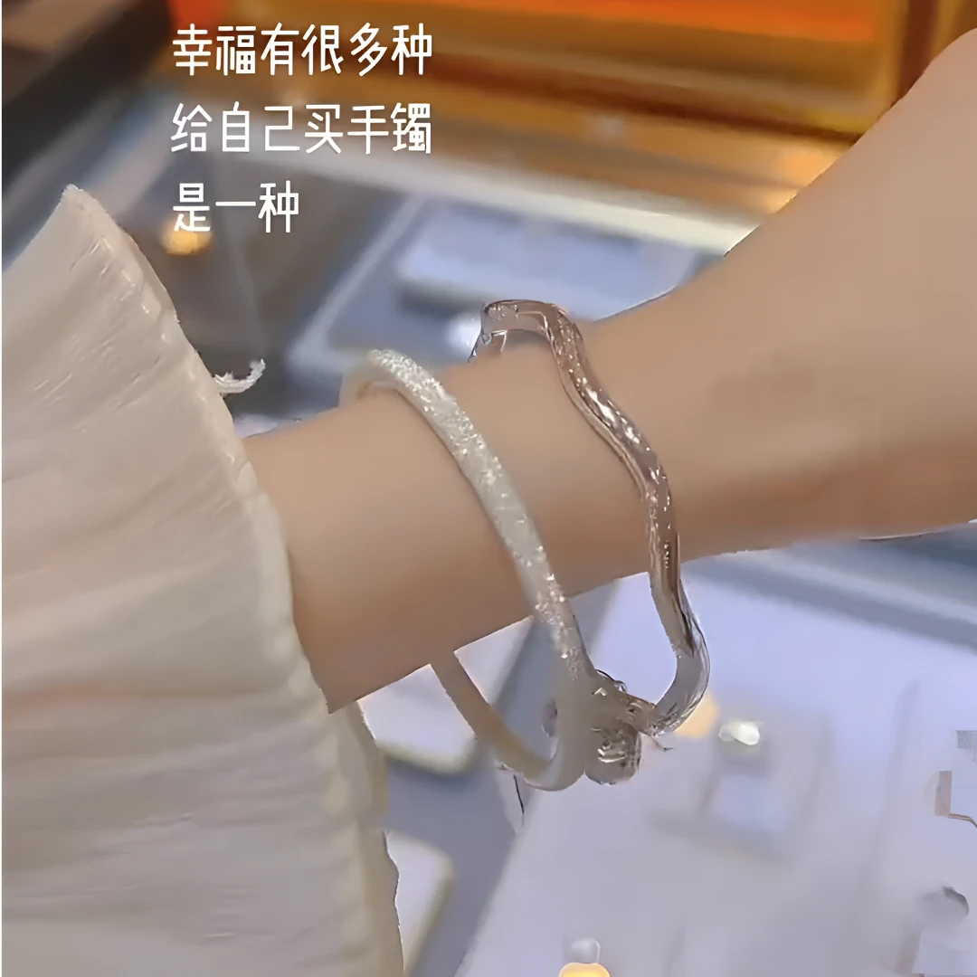 视频同款满天星手镯 波浪铃铛手镯 2025新款礼盒包装减龄时尚百搭