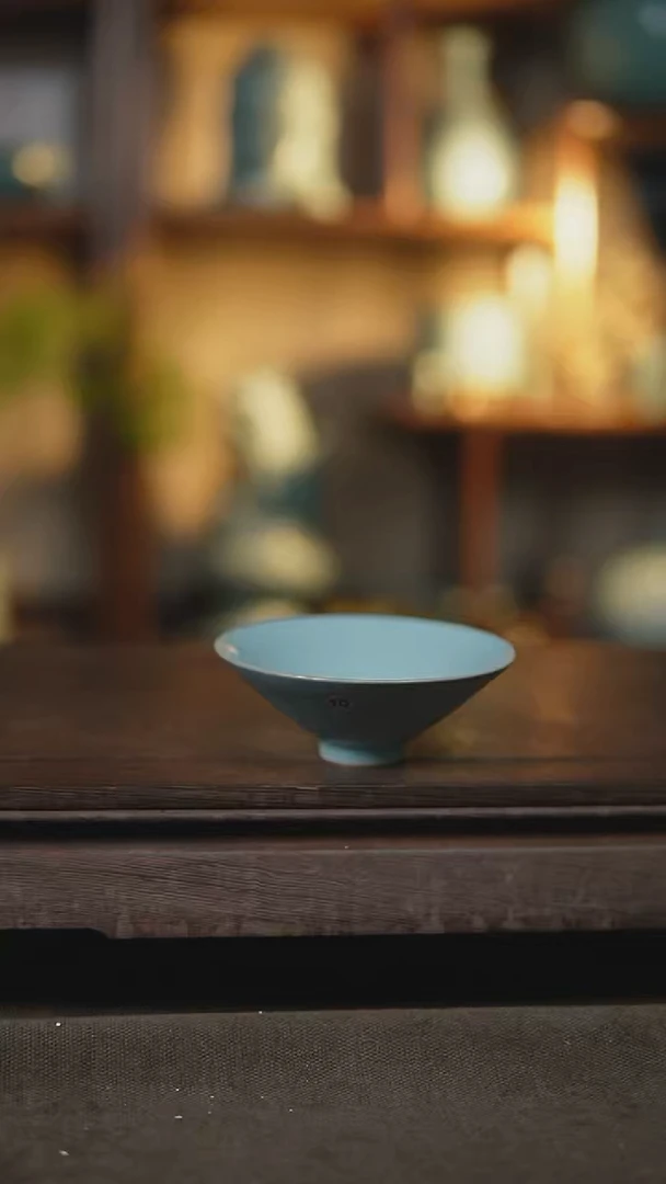 【闪购商品】杯仿古宋臻纯手斗笠杯