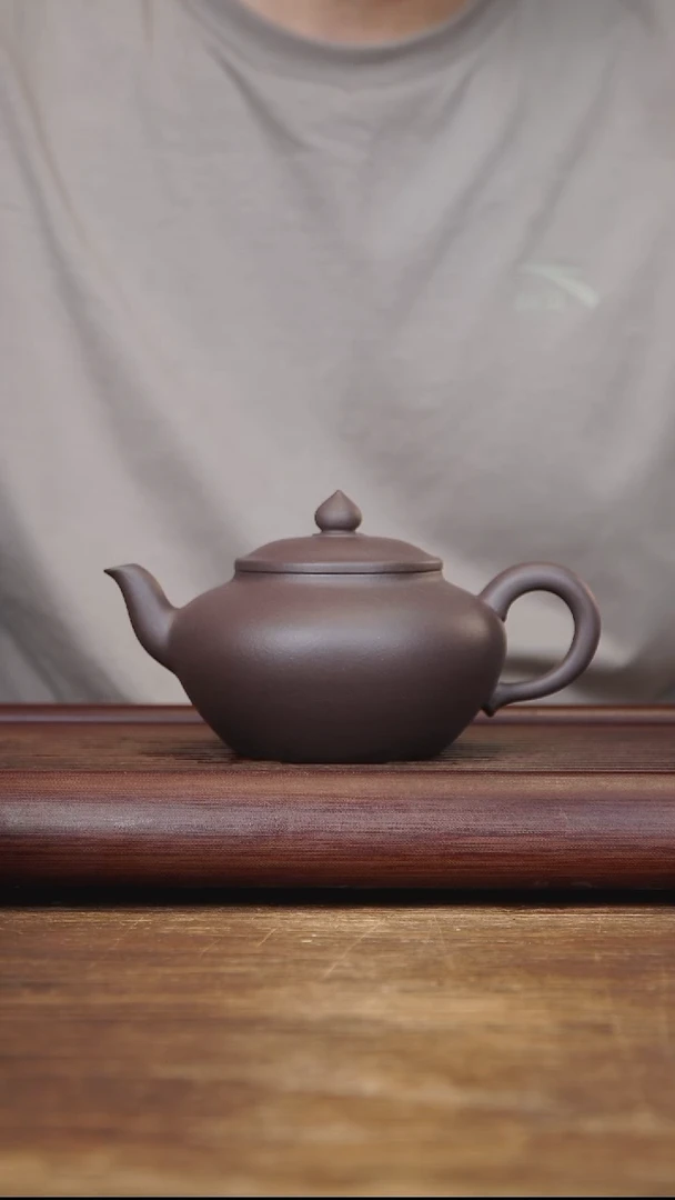 茶壶紫砂320ml 正高作品 素樱 乌泥