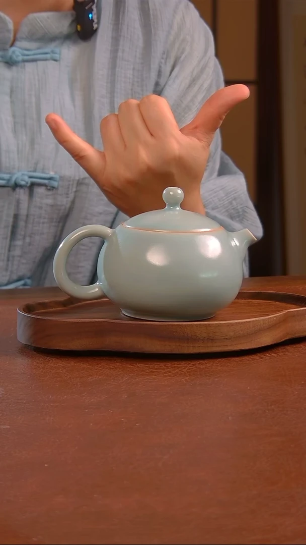 瓷片655号    西施 壶 带款  茗