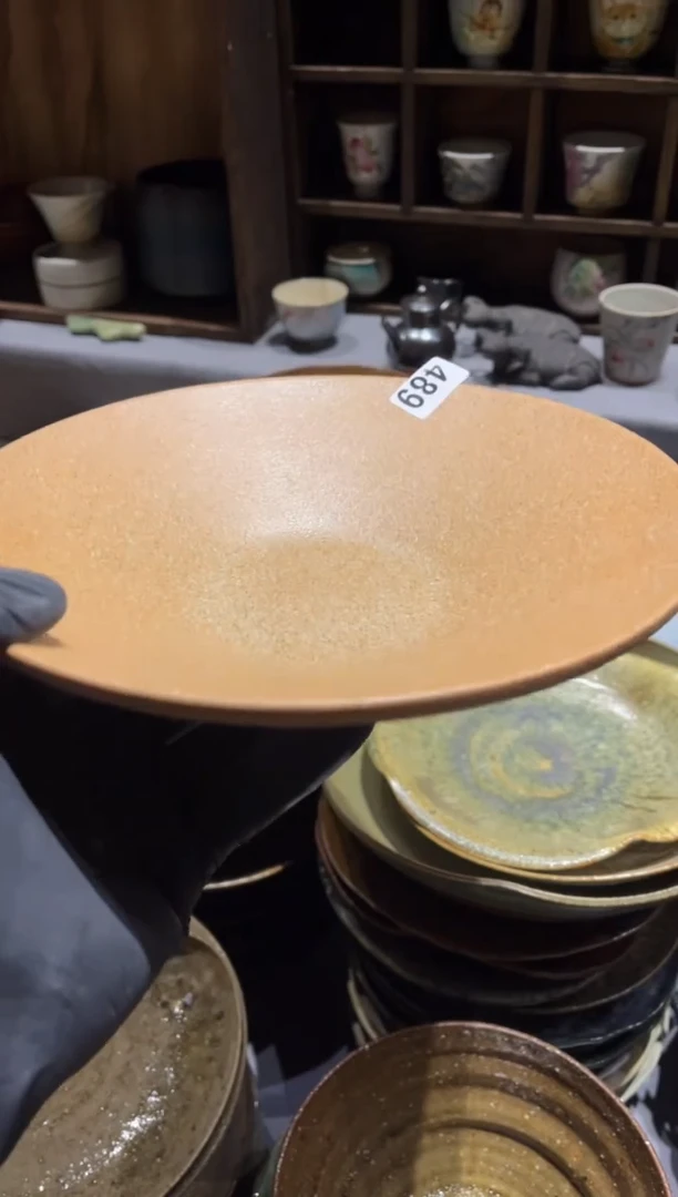 【闪购商品】瓷片489微瑕志野平底斗盘菜盘