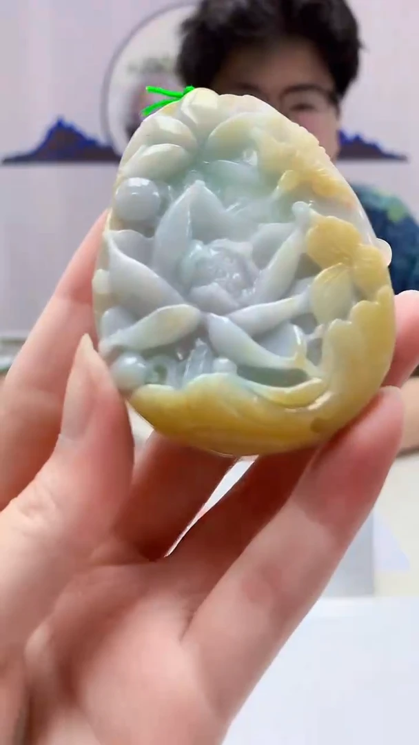 【闪购商品】定制翡翠未镶嵌4688zm-毛货挂件花牌110